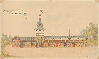 Adolf Lang – Nárys domu Prvého telovýchovného spolku v Bratislave 