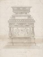 Luigi Castellini – Čelo katafalku s urnou 