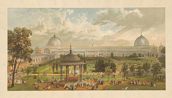 Anglický grafik z 2. polovice 19. storočia – Výstavný pavilón v Paríži