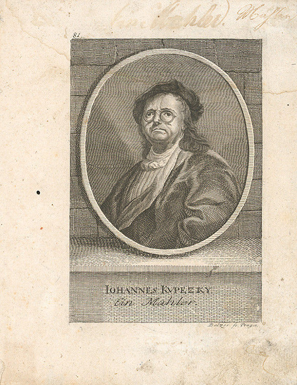 Jan Jiří Balzer, Ján Kupecký – Ján Kupecký - autoportrét