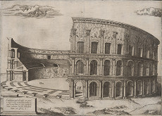 Antonio Lafréry – Pohľad na zrúcaniny arény vo Verone 