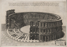 Antonio Lafréry – Pohľad na zrúcaniny arény vo Verone 