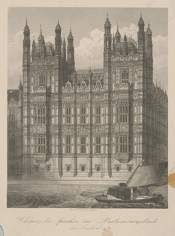 Nemecký maliar z 19. storočia – Parlament v Londýne