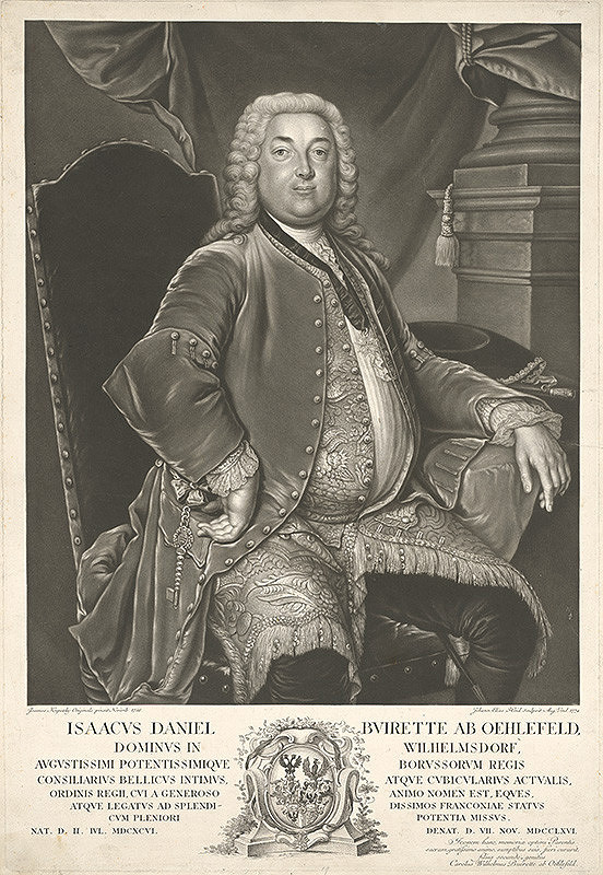 Johann Elias Haid, Ján Kupecký – Isac Daniel Buirette z Oehlefeldu