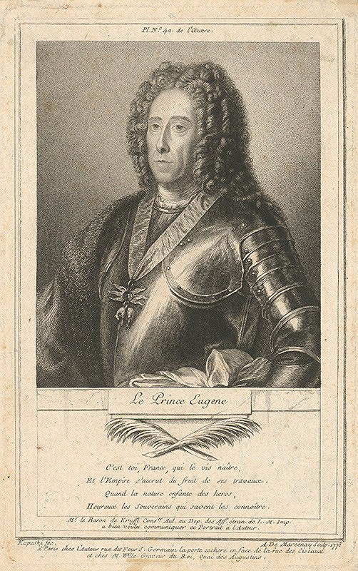 Ján Kupecký, Antoine de Marcenay – Princ Eugen Savojský