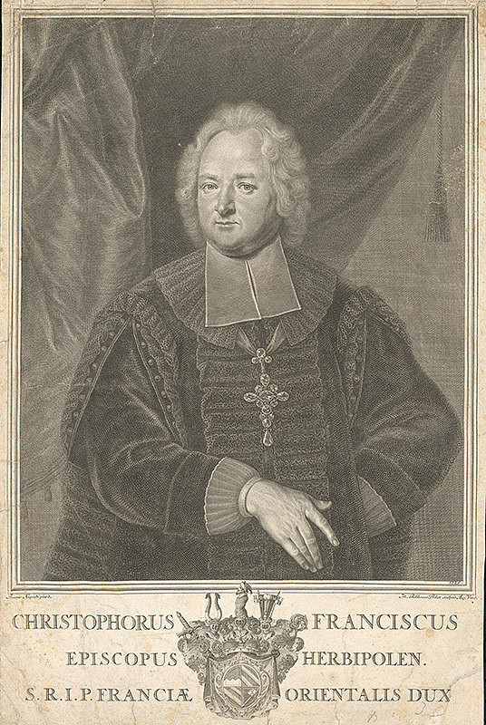 Johann Balthasar Probst, Ján Kupecký – Portrét würzburského biskupa Christiana von Hutten 