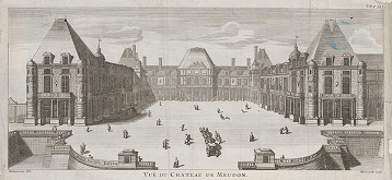 Antoine Hérisset, Jean Baptiste Delamonce – Pohľad na palác Meudone 