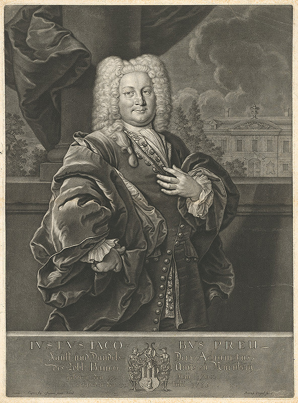 Bernhard Vogel, Ján Kupecký – Portrét norimberského obchodníka Iustusa Iacobusa Preu