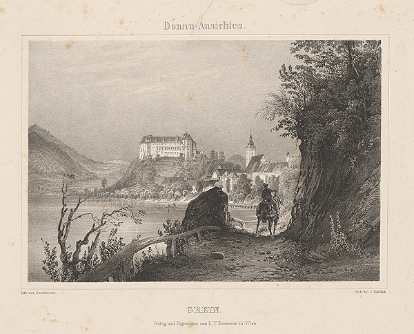 Franz Josef Sandmann – Mesto a zámok Grein pri Dunaji 