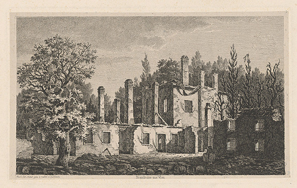 Lorenz Schön – Zrúcaniny domu vo Viedni 