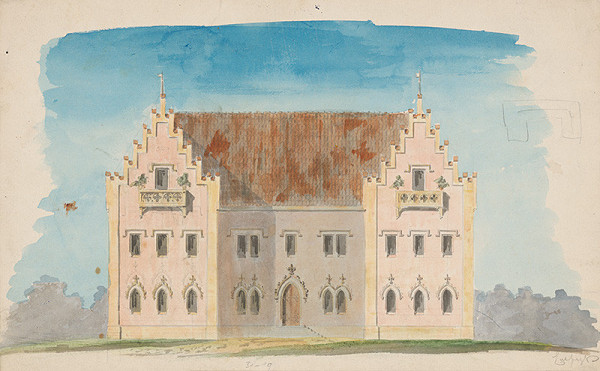 Karl Feigler – Návrh na fasádu neogot. paláca 