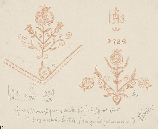 Ladislav Treskoň – Výšivka z roku 1725 
