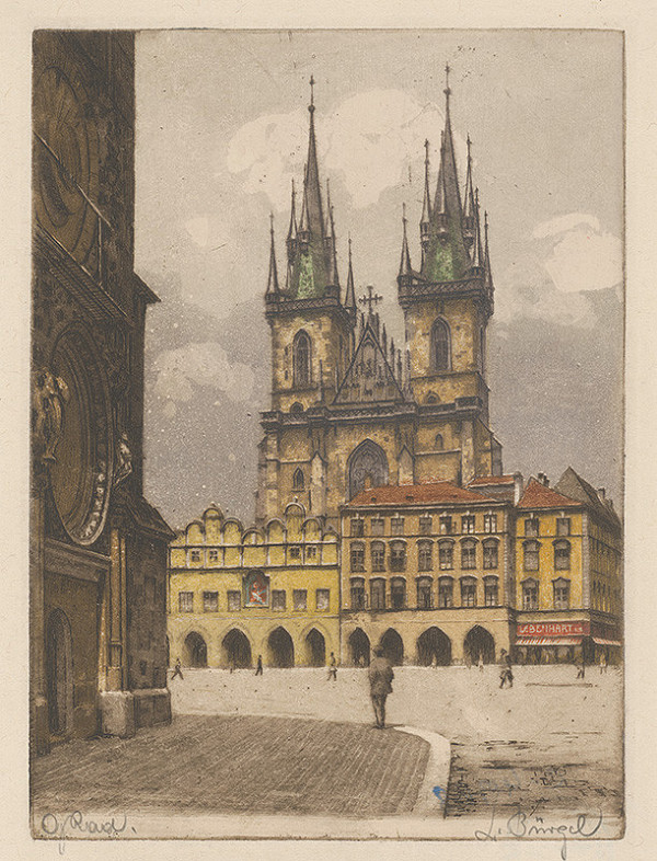Ludwig Bürgel – Týnský chrám v Prahe
