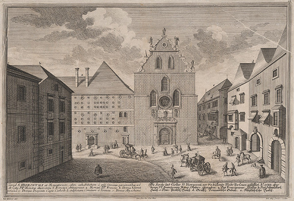 Salomon Kleiner – Kostol a kláštor sv. Hieronyma vo Viedni