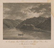 Friedrich Haldenwang – Pohľad na ostrov Cachoeirinha 