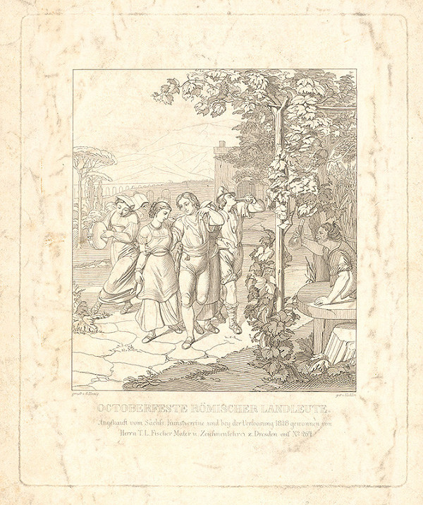 Carl Gotthelf Küchler, Gustav Adolph Hennig – Októbrové slávsnosti rímskych dedinčanov 