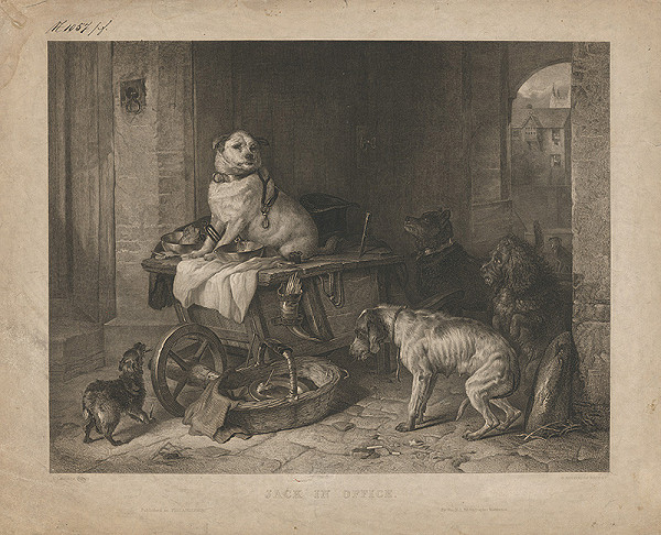 Gustav Metzeroth, Edwin Henry Landseer – Skupinka psov
