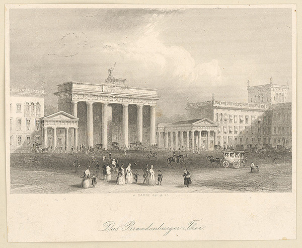 Arthur Carse – Brána Brandenburger v Berlíne