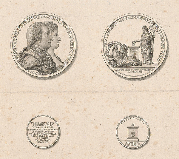 Ján Nepomuk Wirt, Heck – Medaila na príchod neapolského kráľa Ferdinanda IV. (I.) a jeho manželky Márie Karolíny Habsbursko-Lotrinskej