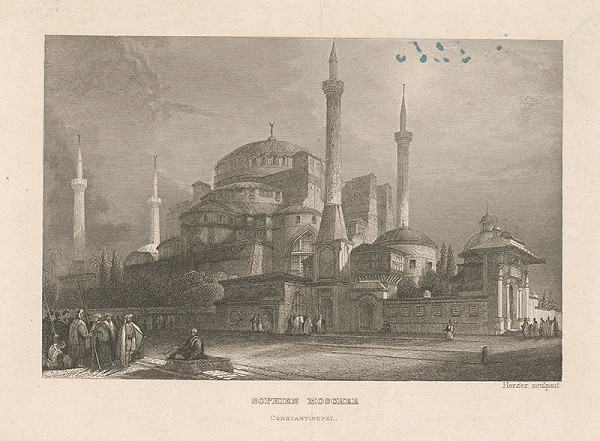 Josef Herzer – Mešita Sophien v Carihrade