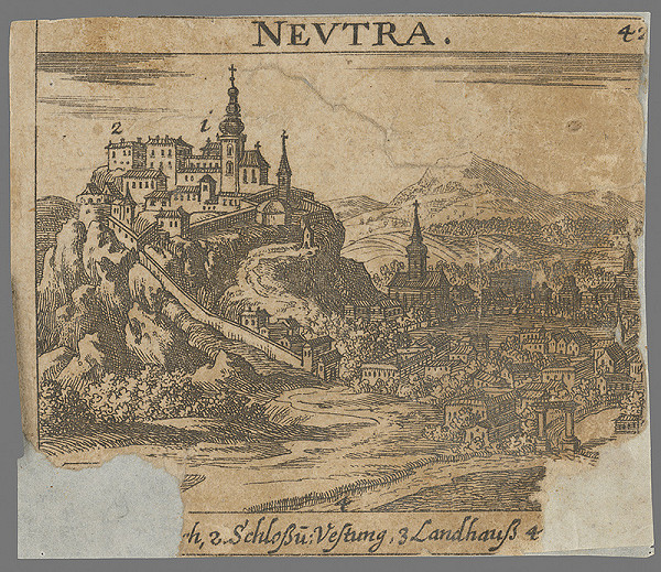 Rakúsky maliar z prelomu 17. - 18. storočia – Hrad Nitra