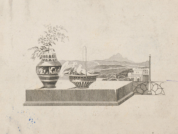 Stredoeurópsky grafik z 1. polovice 19. storočia – Symbolická kreba