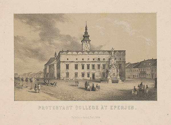 Stredoeurópsky grafik z 19. storočia – Evanjelické kolégium v Prešove
