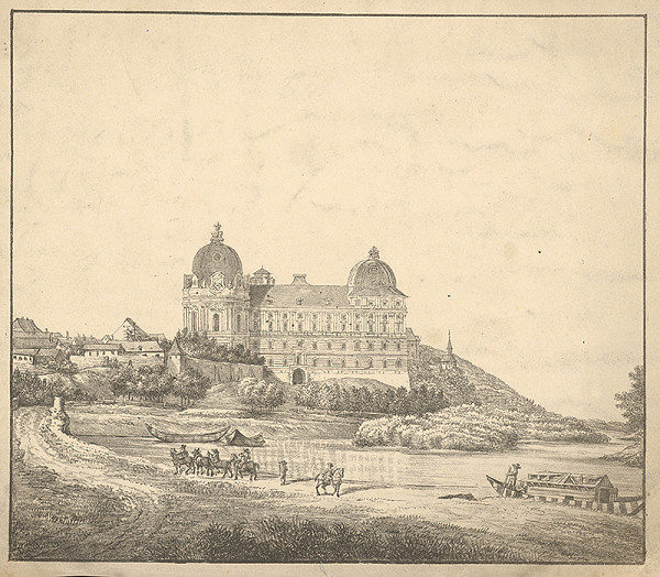 Stredoeurópsky grafik zo začiatku 19. storočia – Pohľad na palác