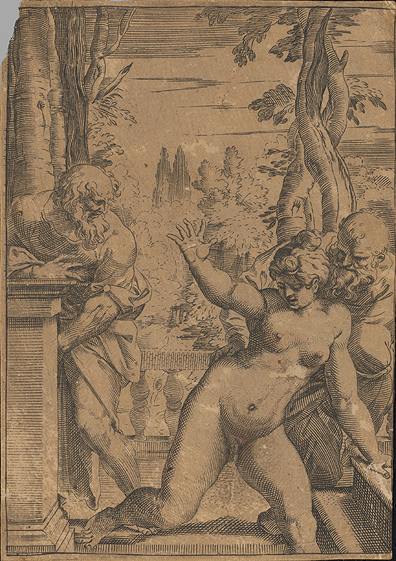 Stredoeurópsky grafik zo 17. storočia – Zuzana v kúpeli