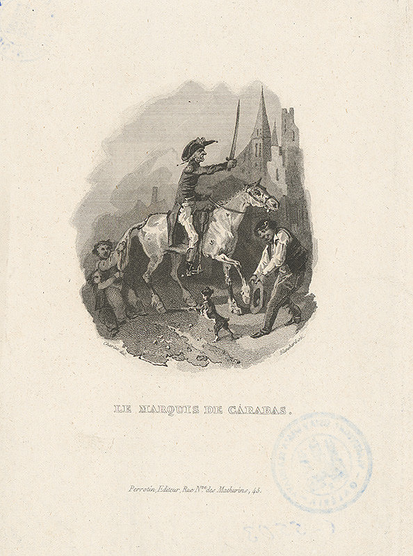 Auguste Blanchard, Charlet – Markýz de Carabas na koni