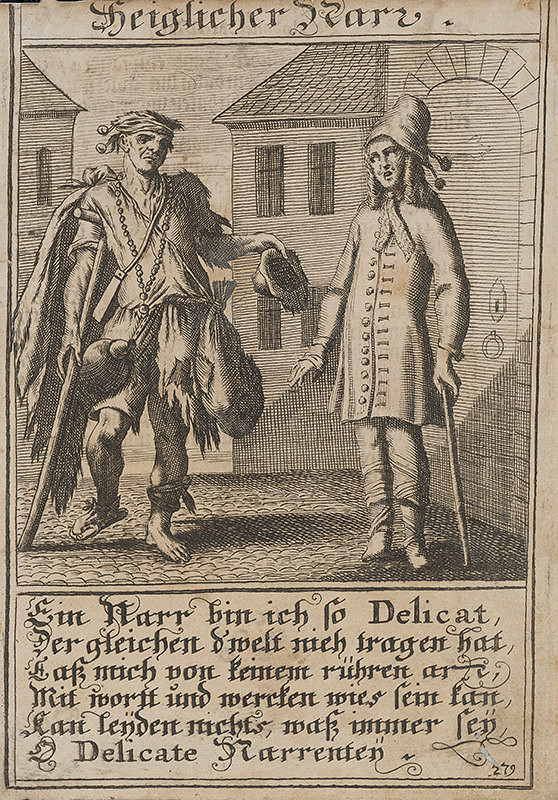 Stredoeurópsky grafik z 1. polovice 18. storočia – Nedôtklivý blázon 