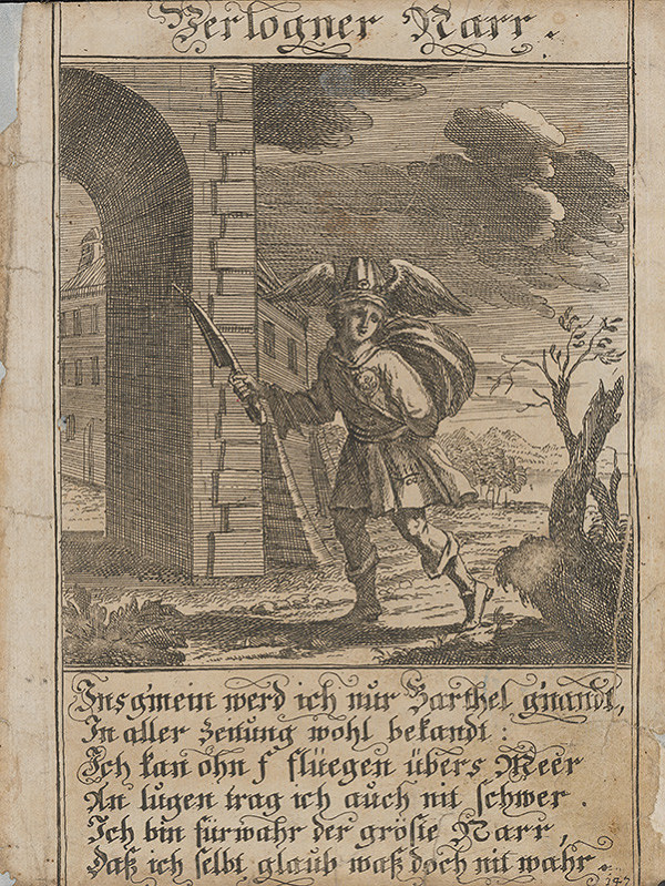 Stredoeurópsky grafik z 1. polovice 18. storočia – Potulný blázon 