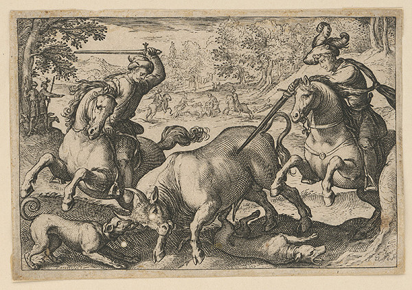 Stredoeurópsky grafik zo 17. storočia – Polovnícka scéna
