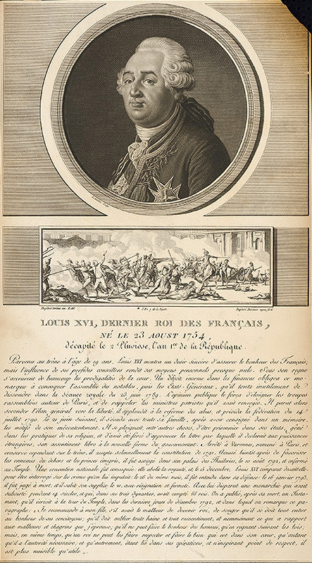 Charles Francois Gabriel Levachez, Jean Duplessi-Bertaux – Podobizeň Ľudovíta XVI.