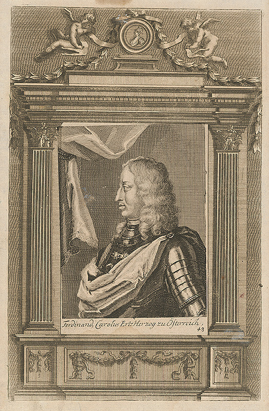Stredoeurópsky grafik z 18. storočia – Portrét Ferdinanda IV. Františka Habsburského