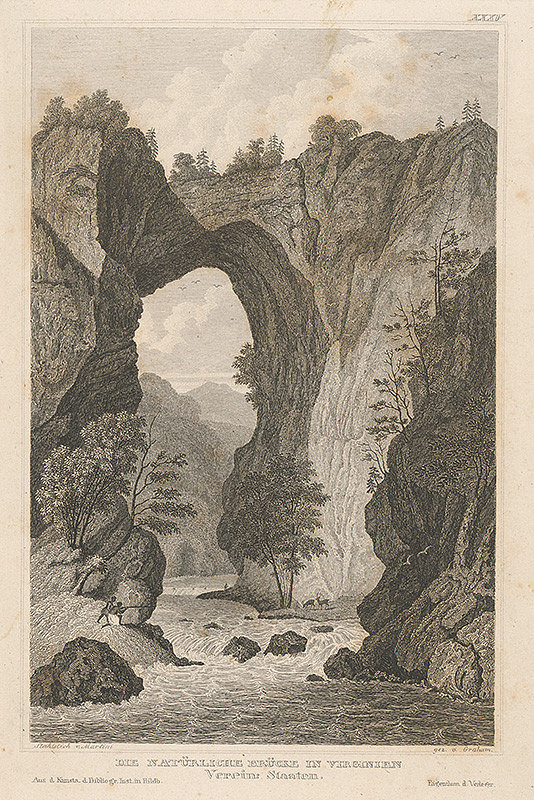Johann Georg Martini – Prírodný most vo Virgínii