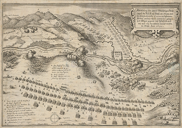Stredoeurópsky grafik zo 17. storočia – Plán obliehania Salfeldta