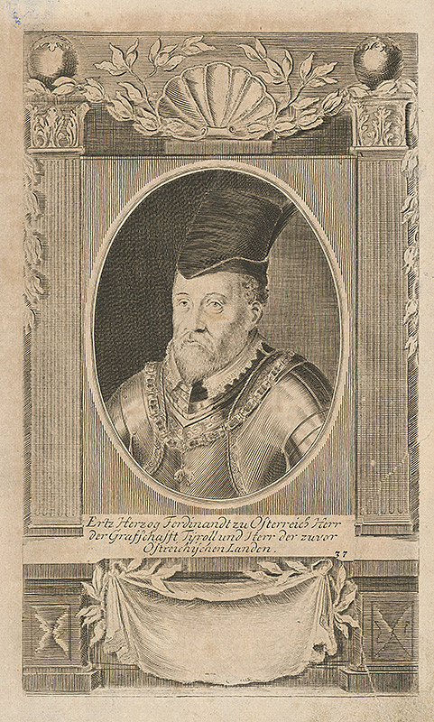 Stredoeurópsky grafik z 18. storočia – Portrét Ferdinanda I.