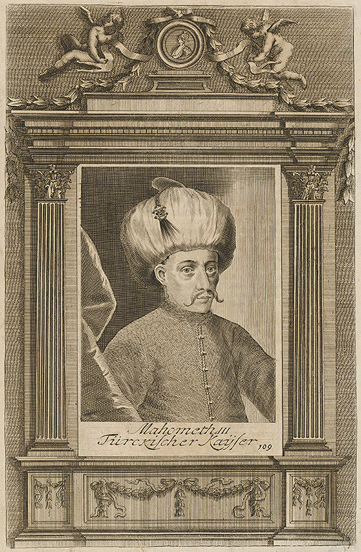 Stredoeurópsky grafik z 18. storočia – Portrét sultána Mahometa III.