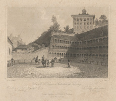 Johann Fischbach, Kaspar Ulrich Huber – Pohľad na CK letnú jazdiareň 