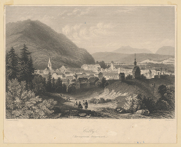 Lauterbach, Thomas Heawood – Pohľad na mesto Cilly