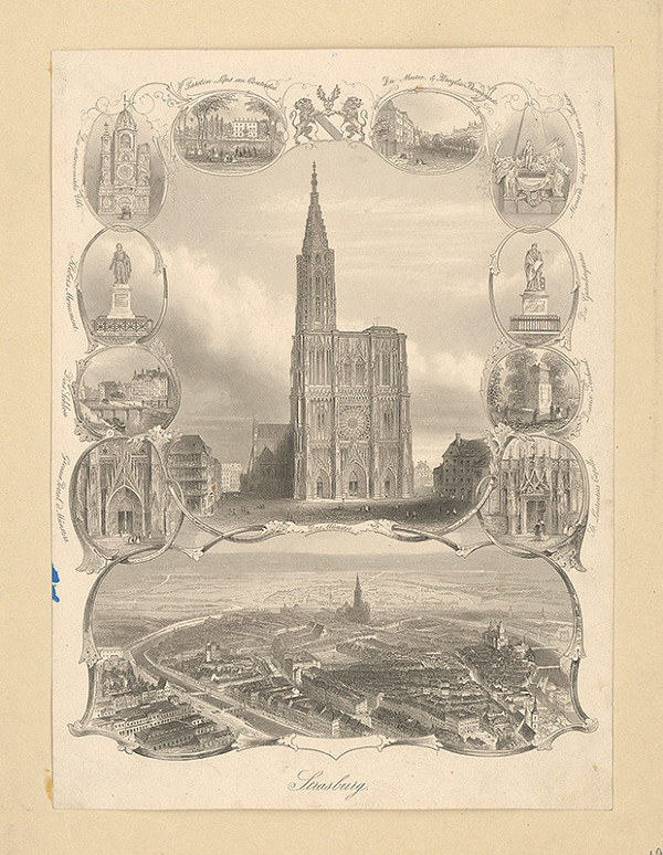 Stredoeurópsky grafik z 19. storočia – Strasburg