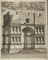 Antonio Lafréry – Zrúcaniny Jánusovho chrámu v Ríme 