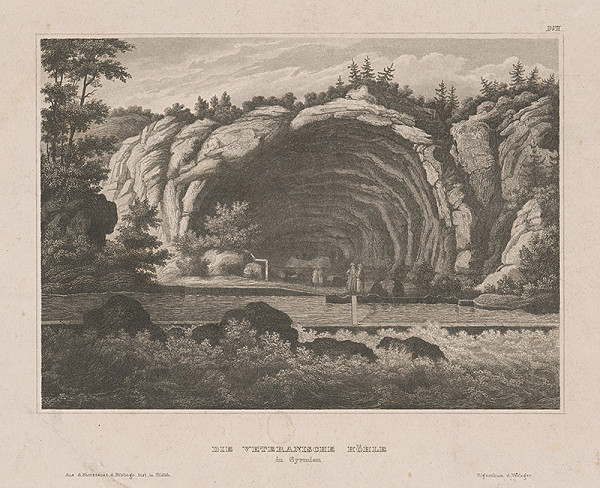 Stredoeurópsky grafik z 19. storočia – Veteránska jaskyňa