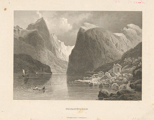 Stredoeurópsky grafik z 19. storočia – Norangfjord 