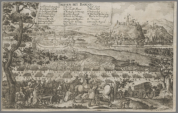 Stredoeurópsky grafik zo 17. storočia – Bitka pri Štúrove - Parkan