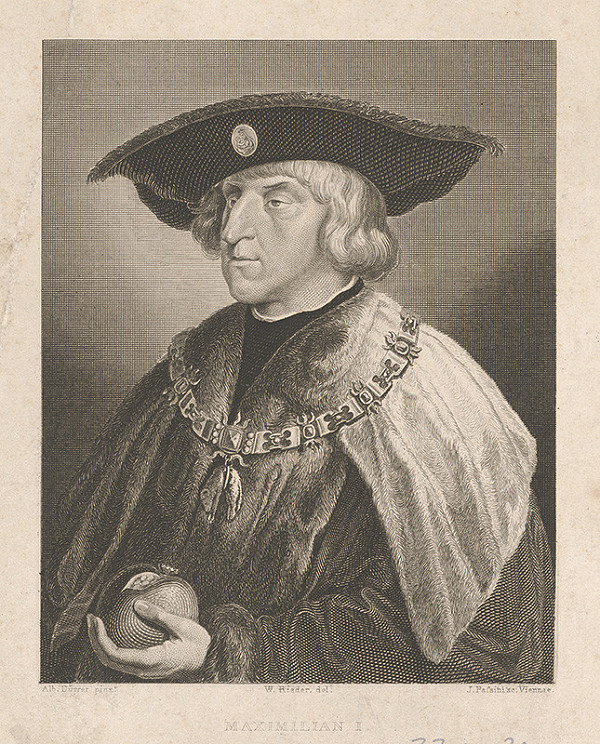 Wilhelm August Rieder, Albrecht Dürer – Portrét cisára Maximiliána I.