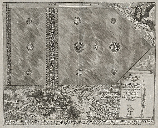 Johann Ulrich Krauss, Bartholomäus Sixtus Kummer – Turecká hlavná zástava a pevnosť Nové Zámky 