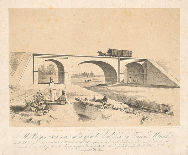 Boulet – Železničný most konskej železnice v Hrnčiarovciach pri Trnave