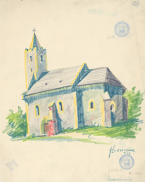 Ján Ladvenica – Gotický kostol v Csallákozhúzte 